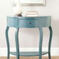 Safavieh Jan Demilune Small Console - Teal | Console Tables | Modishstore - 2