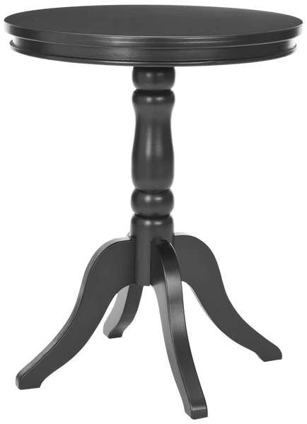 Safavieh Vivienne Round Top Side Table - Black | Accent Tables | Modishstore