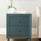 Safavieh Blaise Nightstand With Storage Drawers - Dark Teal | Nightstands | Modishstore