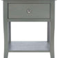 Safavieh Coby Nightstand With Storage Drawer - Ash Gray | Nightstands | Modishstore - 2