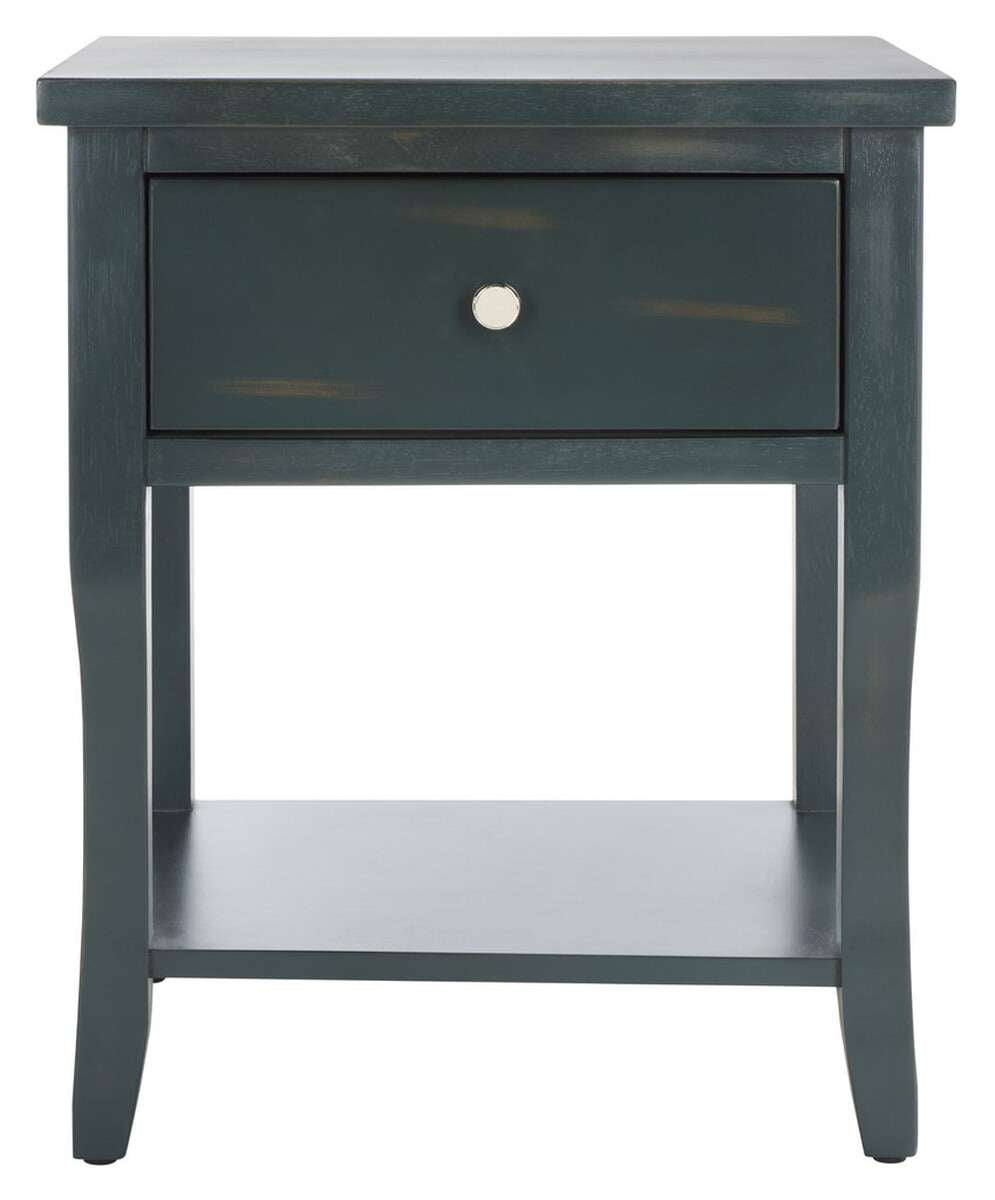 Safavieh Coby Nightstand With Storage Drawer - Dark Teal | Nightstands | Modishstore - 2