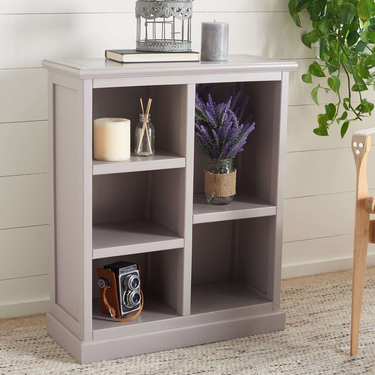 Safavieh Maralah Bookcase - Gray Mauve | Etagere | Modishstore - 2