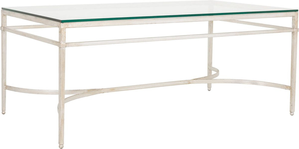 Safavieh Abelard Cocktail Table - Silver | Coffee Tables | Modishstore - 2