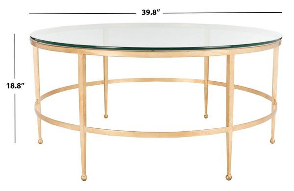 Safavieh Edmund Cocktail Table - Gold | Coffee Tables | Modishstore - 5