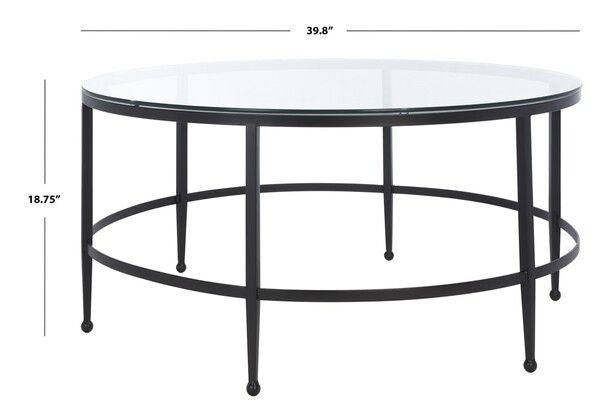 Safavieh Edmund Cocktail Table - Black | Coffee Tables | Modishstore - 4