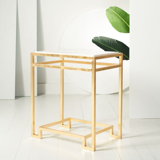 Safavieh Moriah Gold Leaf Accent Table | Accent Tables | Modishstore