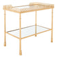 Safavieh Eryn 2 Shelf Gold Leaf Table | Accent Tables | Modishstore - 3