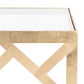 Safavieh Ozzie Gold Leaf C-Table | Accent Tables | Modishstore - 4
