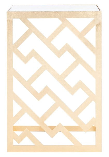 Safavieh Ozzie Gold Leaf C-Table | Accent Tables | Modishstore - 5