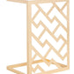 Safavieh Ozzie Gold Leaf C-Table | Accent Tables | Modishstore - 3