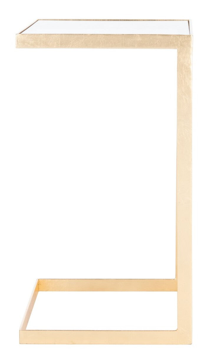 Safavieh Ozzie Gold Leaf C-Table | Accent Tables | Modishstore - 2