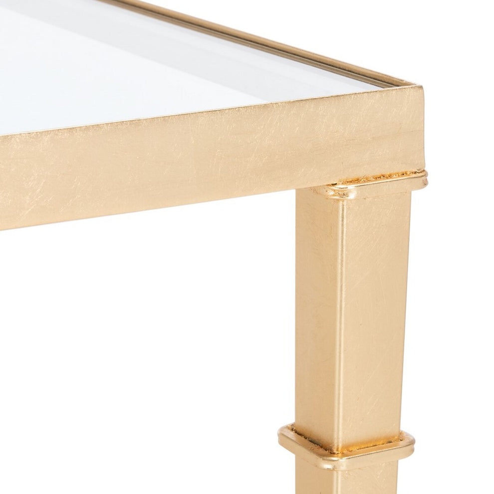 Safavieh Mendez Gold Leaf Accent Table | Accent Tables | Modishstore - 4
