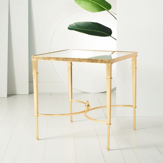 Safavieh Mendez Gold Leaf Accent Table | Accent Tables | Modishstore