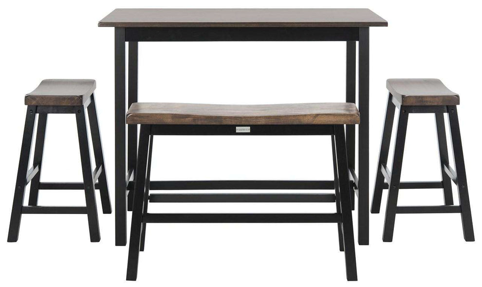 Safavieh Ronin 4 Pc Set Pub Table - Black | Bar Stools & Table | Modishstore - 2