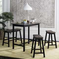 Safavieh Ronin 4 Pc Set Pub Table - Black