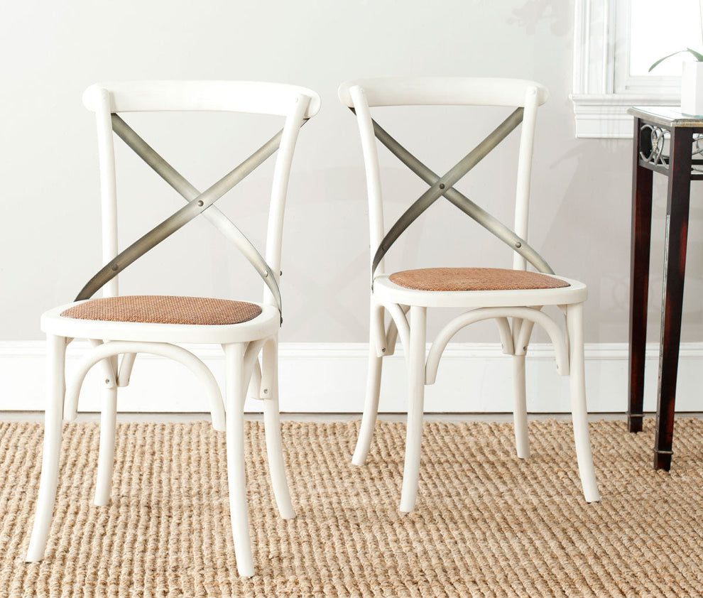 Safavieh Eleanor X Back Farmhouse Side Chair | Dining Chairs | Modishstore - 1