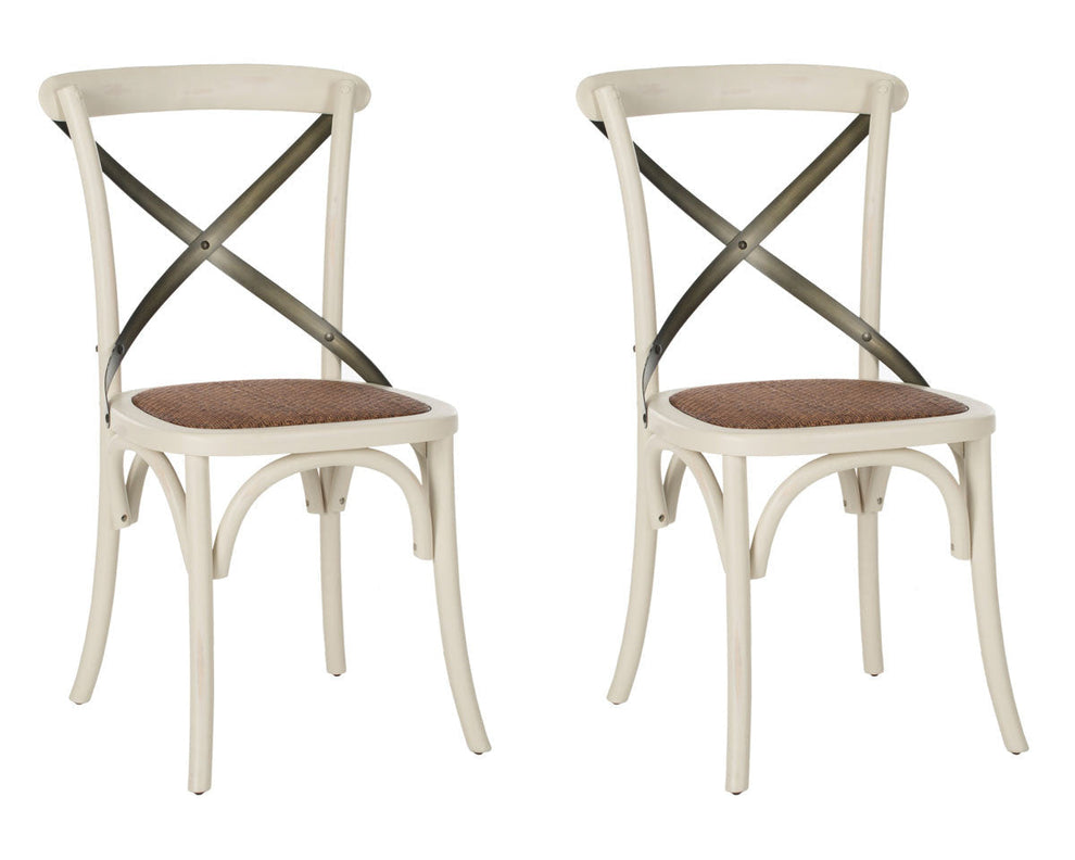 Safavieh Eleanor X Back Farmhouse Side Chair | Dining Chairs | Modishstore - 9