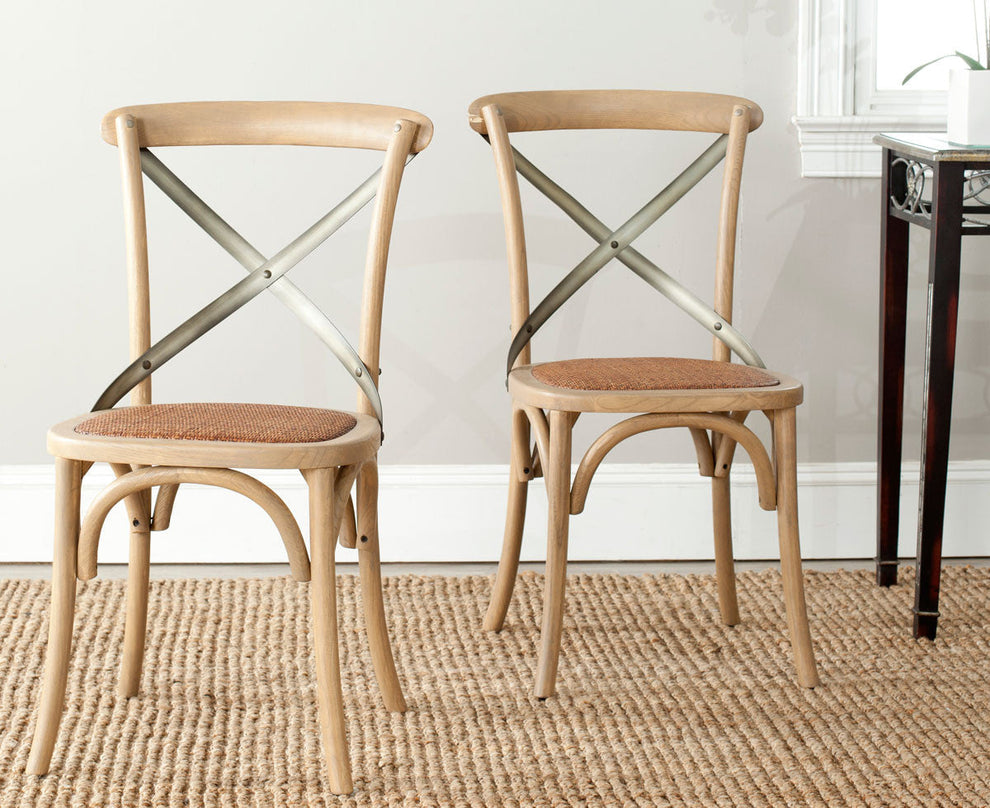 Safavieh Eleanor X Back Farmhouse Side Chair | Dining Chairs | Modishstore - 13