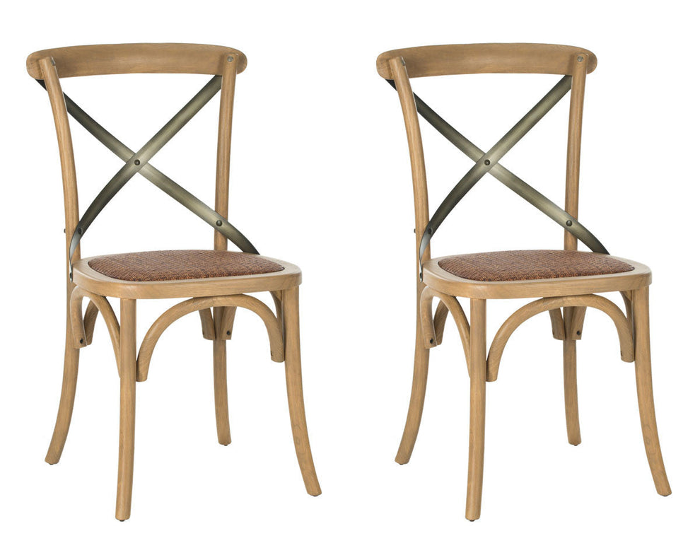 Safavieh Eleanor X Back Farmhouse Side Chair | Dining Chairs | Modishstore - 14
