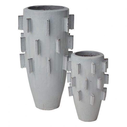 Ari Ceramic Tall Planter By Accent Decor | Planters, Troughs & Cachepots | Modishstore - 1