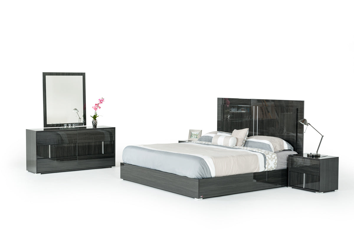 Modrest Ari Italian Modern Grey Bed-4
