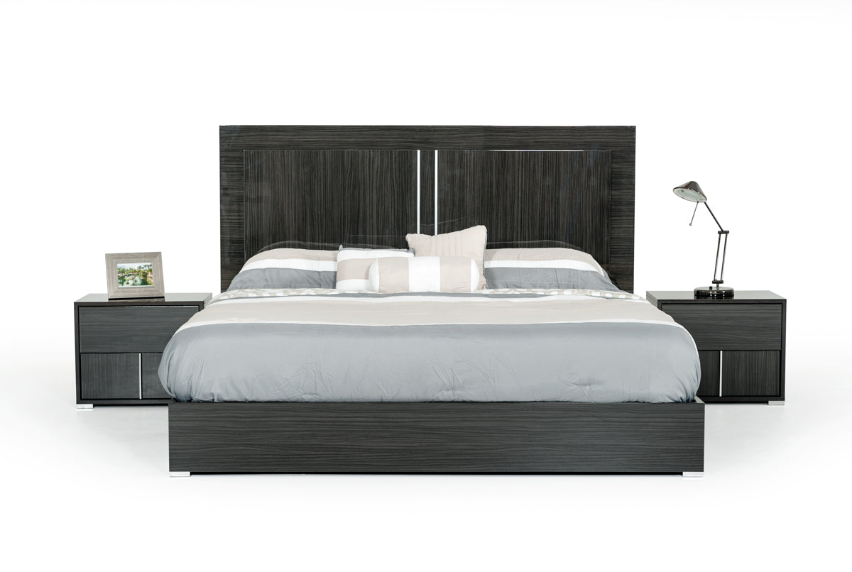 Modrest Ari Italian Modern Grey Bed-2
