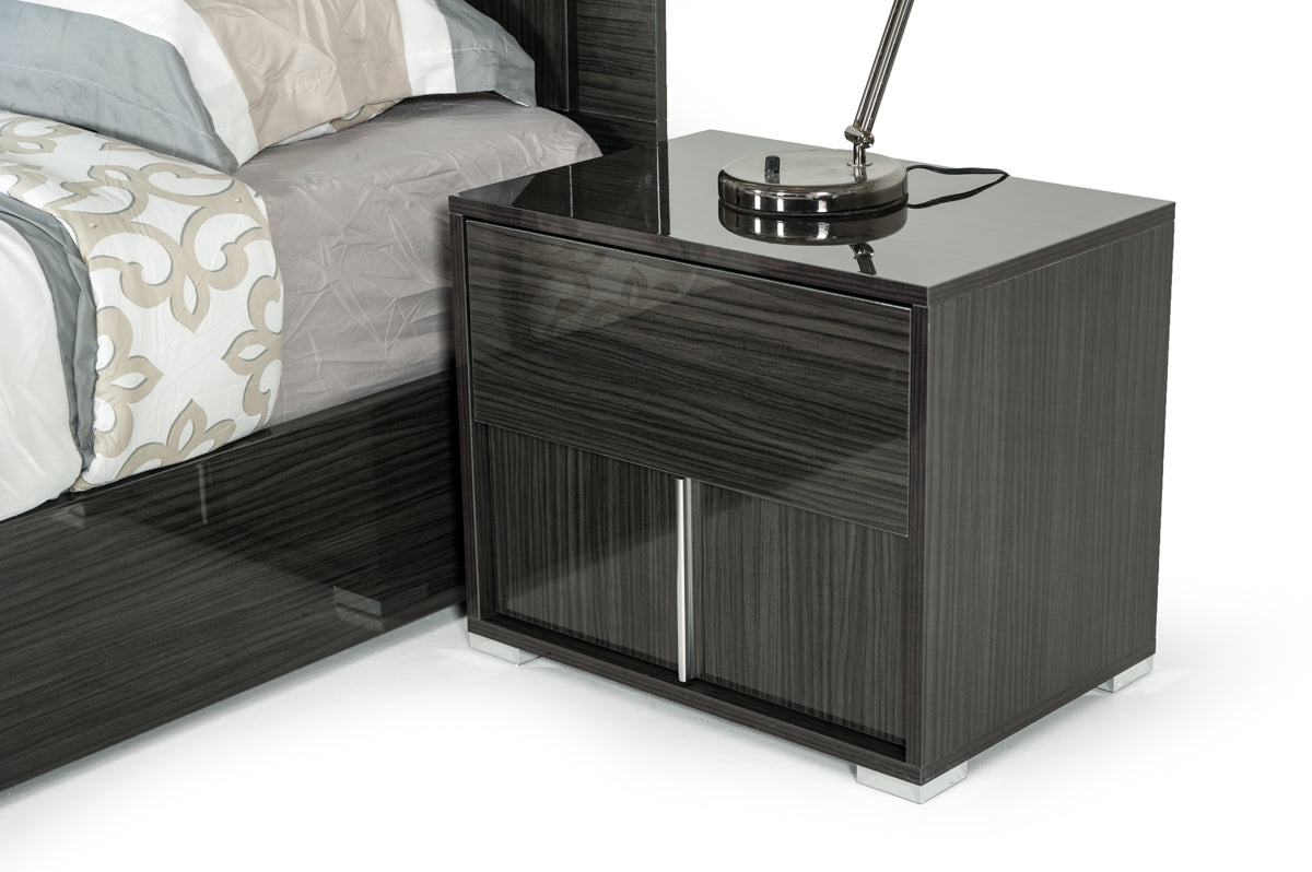 Vig Furniture Modrest Ari Italian Modern Grey Nightstand | Modishstore | Nightstands