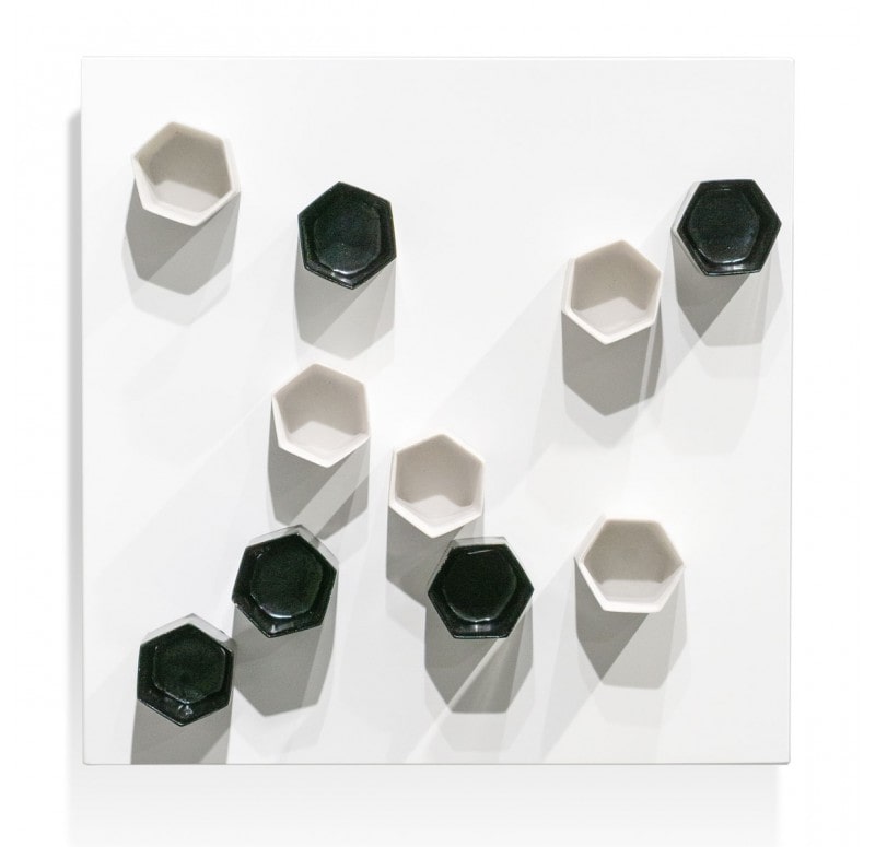 Wall Play Substrate, 'Black & Cream Beehive' by Gold Leaf Design Group | Wall Decor | Modishstore - 3