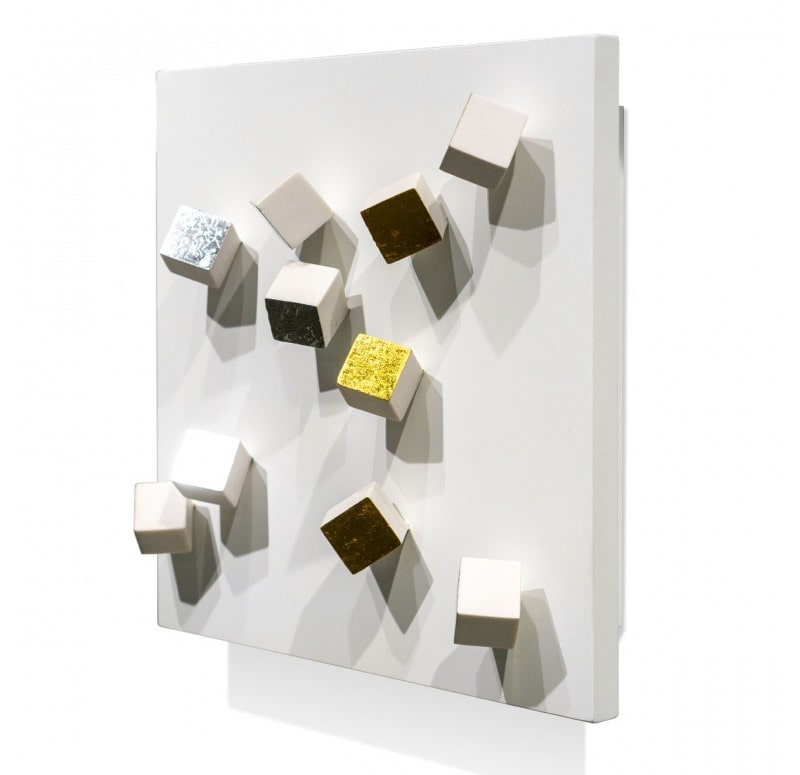 Wall Play Substrate, 'Gold & Silver Pivot' by Gold Leaf Design Group | Wall Decor | Modishstore - 2