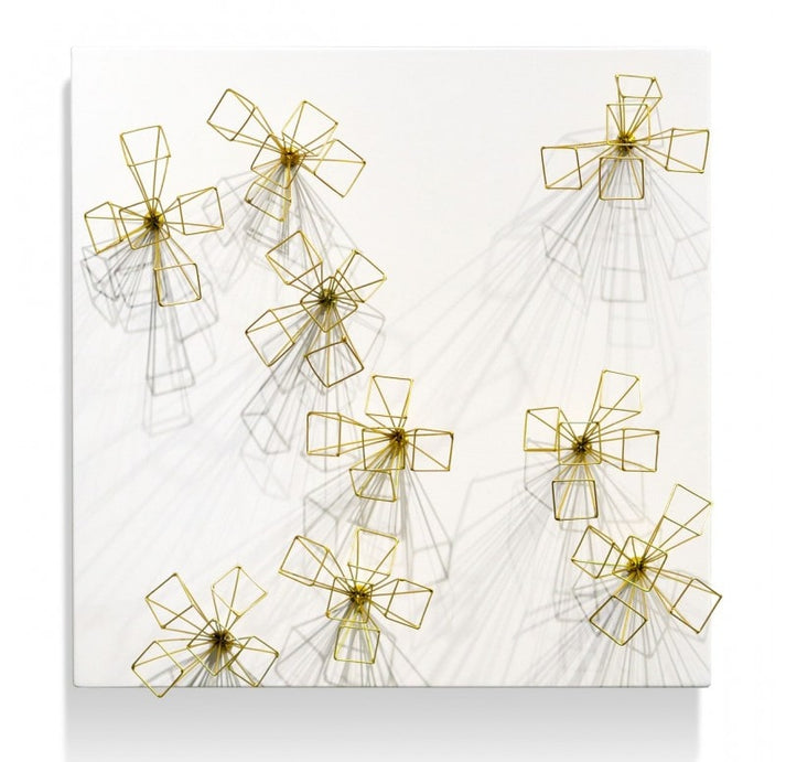 Wall Play Substrate, 'Brass Rays' by Gold Leaf Design Group – Modish Store