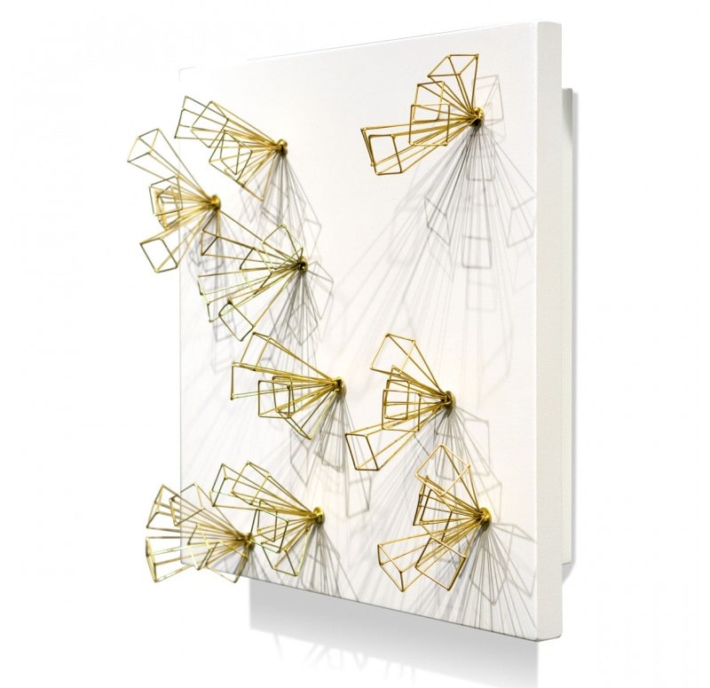 Wall Play Substrate, 'Brass Rays' by Gold Leaf Design Group | Wall Decor | Modishstore - 2