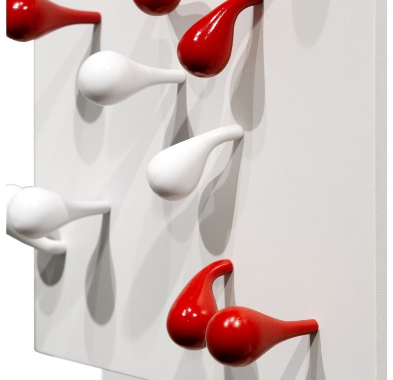 Wall Play Substrate, 'Red & White Fig' Gold Leaf Design Group | Wall Decor | Modishstore - 2