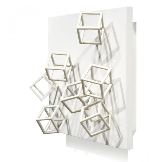 Wall Play Substrate, 'Cream Cubical' by Gold Leaf Design Group | Wall Decor | Modishstore