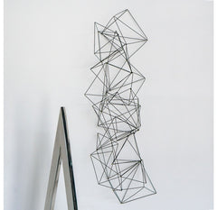Wire Crystal Sculpture by Gold Leaf Design