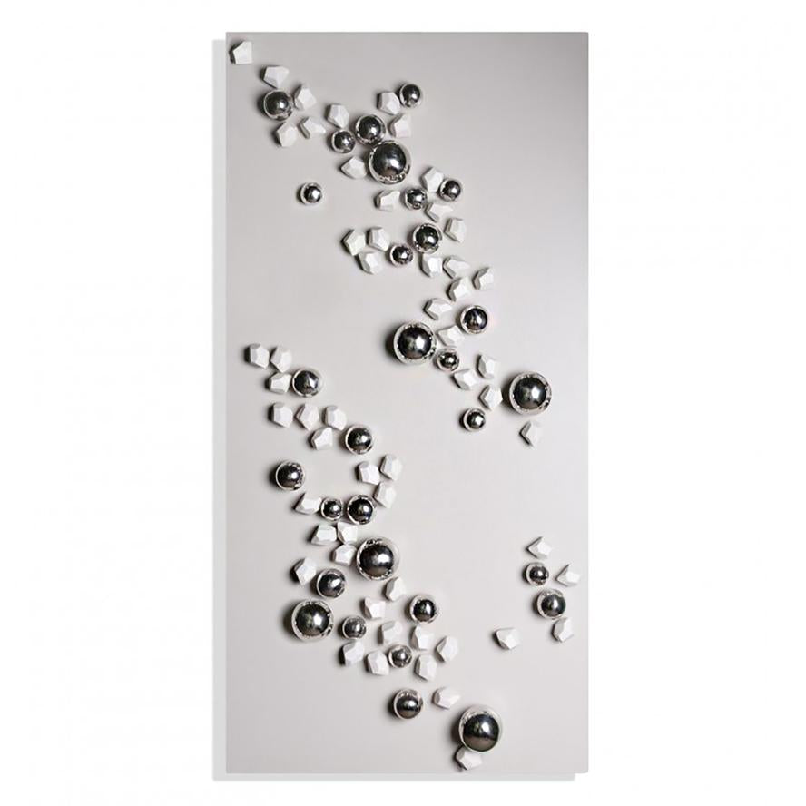 Wall Play Substrate, "Silver O By Gold Leaf Design Group | Wall Art | Modishstore-2