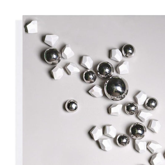 Wall Play Substrate, "Silver O By Gold Leaf Design Group | Wall Art | Modishstore
