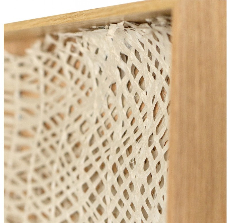 Shadow Box w-Curva Ellipse Paper, Natural Oak Frame by Gold Leaf Design Group | Wall Decor | Modishstore - 2