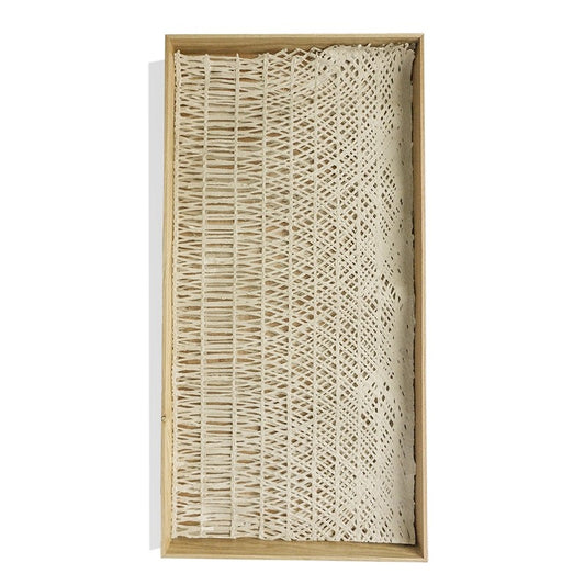 Shadow Box w-Curva Ellipse Paper, Natural Oak Frame by Gold Leaf Design Group | Wall Decor | Modishstore