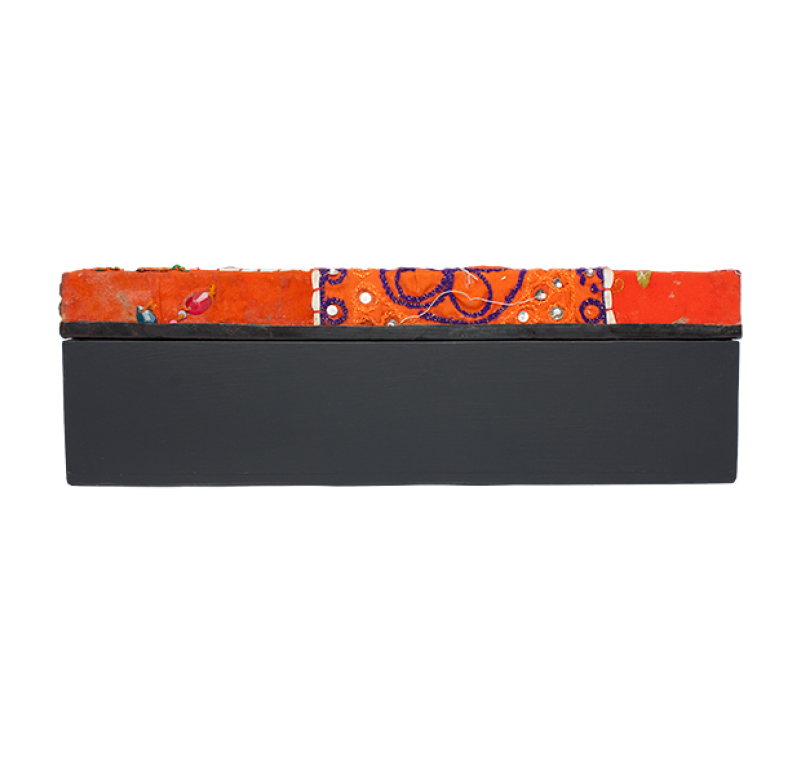 Gold Leaf Design Group Sari Art Boxes | Wall Decor | Modishstore-9
