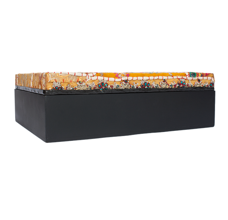 Gold Leaf Design Group Sari Art Boxes | Wall Decor | Modishstore - 6