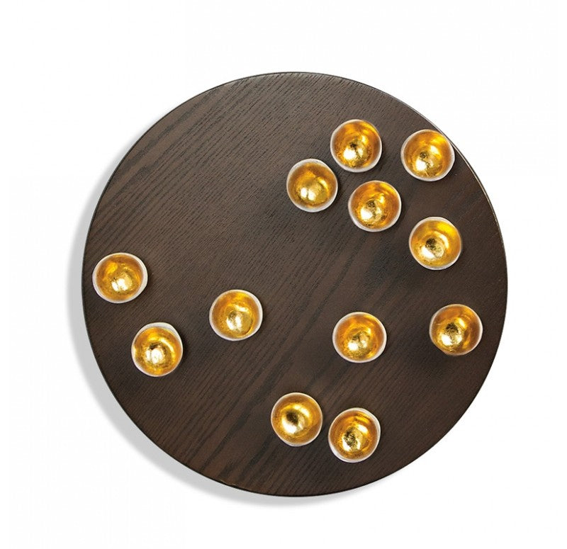 Wall Play Round Substrate 'Gold Seed by Gold Leaf Design Group | Wall Decor | Modishstore