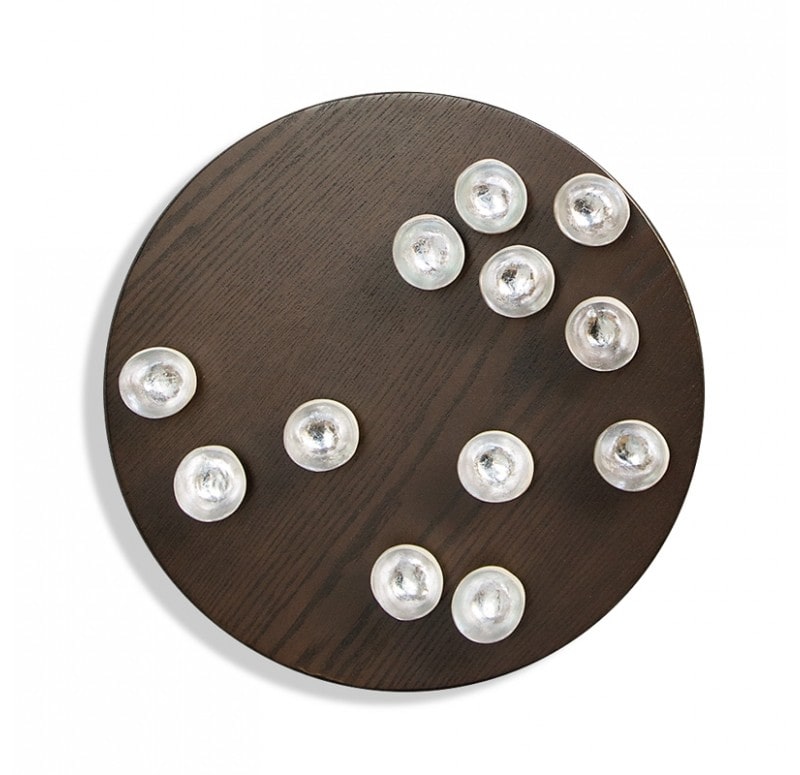 Wall Play Round Substrate, 'Silver Seed', 20"D by Gold Leaf Design Group | Wall Decor | Modishstore - 5