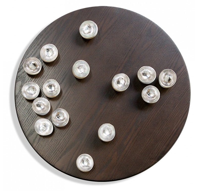 Wall Play Round Substrate, 'Silver Seed', 24"D by Gold Leaf Design Group | Wall Decor | Modishstore - 5