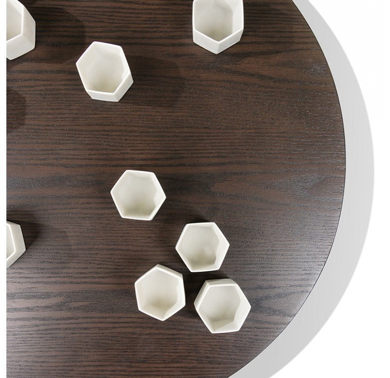 Wall Play Round Substrate-Cream Beehive' by Gold Leaf Design Group | Wall Decor | Modishstore - 2