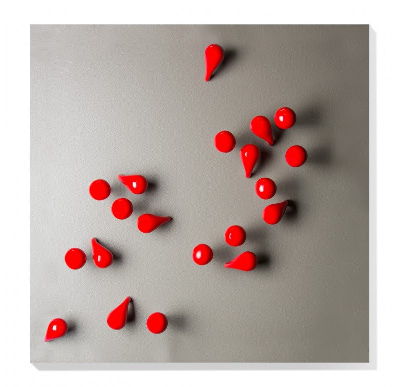 Wall Play Substrate, 'Fig, Red by Gold Leaf Design Group | Wall Decor | Modishstore