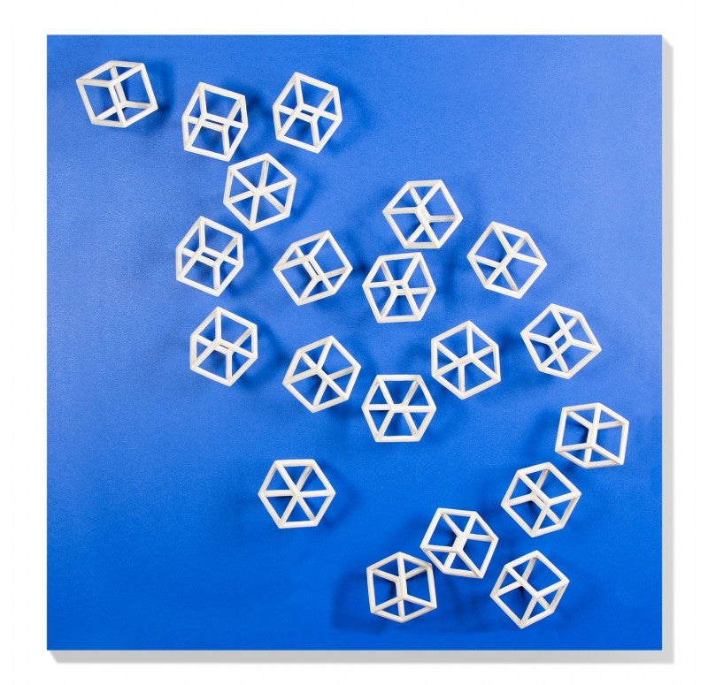 Wall Play Substrate, 'Cubical, Cream' by Gold Leaf Design Group | Wall Decor | Modishstore