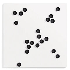 Wall Play Substrate White, 'Seed Black By Gold Leaf Design Group