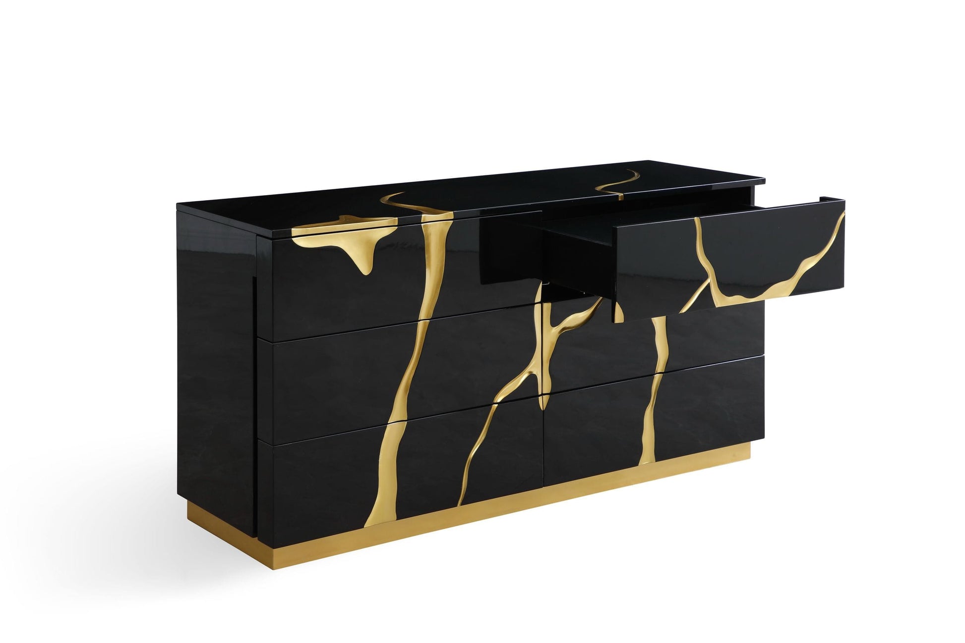 Modrest Aspen - Modern Black and Gold Dresser | Dresser | Modishstore - 3