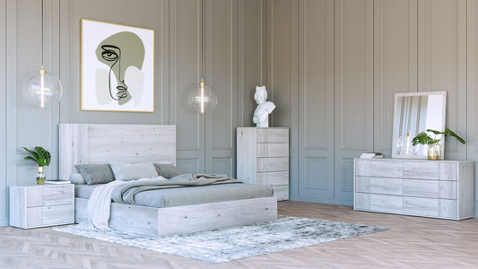 Nova Domus Asus - Modern Italian White Bedroom Set | Modishstore | Bedroom Sets