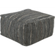 Surya Anthracite Cube Pouf - Textural - ATPF-001 | Poufs | Modishstore-3